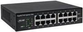 INLINE PoE+ Gigabit Network Injector Hub - Switch - 8 x 10/100/1000 (PoE+) - an Rack montierbar (120 W)