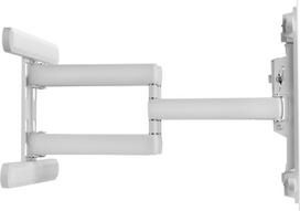 InLine Premium - Befestigungskit (Wandmontage) - freies Kippen - für TV - Aluminium - weiß - Bildschirmgröße: 94-203 cm (37-80)