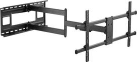 InLine Befestigungskit (Gelenkarm, VESA-Adapter, fest angebrachte Wandhalterung) - vollbeweglicher einstellbarer Arm - für Flachbildschirm - XL, max. 50kg - Stahl - fine texture black - Bildschirmgröße: 109.2-203.2 cm (43-80)