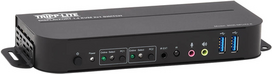 Tripp Lite B005-DPUA2-K DisplayPort/USB KVM-Switch mit 2 Anschlüssen - 4K 60 Hz - HDR - HDCP 2.2 - IR - DP 1.4 - USB-Freigabe - USB 3.0-Kabel (B005-DPUA2-K)