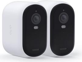 Arlo Essential XL - 2. Generation - Netzwerk-Überwachungskamera - Innenbereich, Außenbereich - witterungsbeständig - Farbe (Tag&Nacht) - 4 MP - 2560 x 1440 - Audio - drahtlos - Wi-Fi (Packung mit 2) (VMC3252-100EUS)