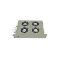 Triton - Rack-Lüftereinsatz (230 V) mit 4 Lüftern - RAL 7035 - Lichtgrau - 2U (RAC-CH-X02-A1)