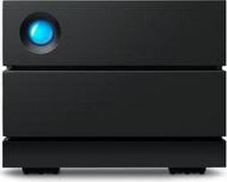 LaCie 2big Raid Festplatten-Array, Schwarz, 2 Schächte, 60TB, USB-C, STHJ60000800