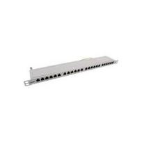 InLine Patch Panel - RJ-45 X 24 - Light grey RAL 7035 - 0.5U - 48.3 cm (19inch)
