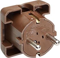 Bachmann - Netzanschluss - Stromversorgung (S) abgewinkelt / flach 16 A - braun (911.470)