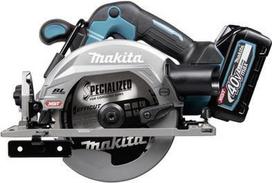 MAKITA HS012GD201 - Akku-Handkreissäge (40V XGT | bürstenloser Motor | Sägeblatt 165 mm | LED-Licht | incl. 2x 2,5 Ah Akku, Schnellladegerät, Transportkoffer) (HS012GD201)