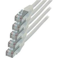 S-Conn RJ45-RJ45 - m-m - 0.5m 0.5m Cat6 S/FTP (S-STP) Metallisch - Weiß Netzwerkkabel (75711-H0.5W-SET5)