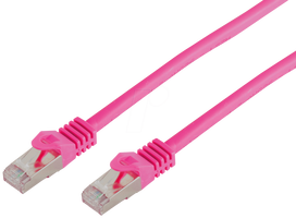 ShiverPeaks RJ45 patch cable S/FTP PIMF Cat.7 magenta 2.0m halogen-free - Cable - Network