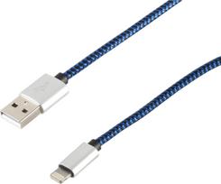 ShiverPeaks 14-50016 0.3m USB 2.0 A Lightning Blue Mobile Phone Cable - Digital/Data - 0.3 m