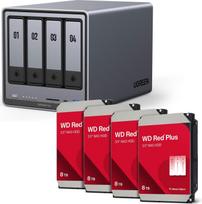 Ugreen NASync DXP4800 Plus+ Western Digital Festplatte 4 x (35261& 4x WD80EFPX)