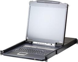 ATEN Slideaway CL5708IM - KVM-Konsole mit KVM-Switch - 8 Anschlüsse - PS/2, USB - Schweizer - 43,2 cm (17) - Rack - einbaufähig - 1280 x 1024 @ 75 Hz - 250 cd/m² - 1000:1 - 5 ms - 1U (CL5708iM CH)