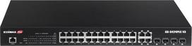 Edimax Pro GS-5424PLC V3 - Switch - Smart - 24 x 10/100/1000 (PoE+) + 4 x Kombi-SFP - Desktop, an Rack montierbar - PoE+ (400 W) (GS-5424PLC V3)