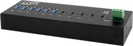 EXSYS GmbH 10-Port USB 3.2 Gen 2x1 Metall HUB, 4x USB-C + 6x USB-A (EX-12280HMS)