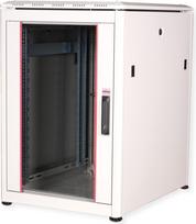Roline Pro - Schrank Netzwerkschrank - mit Glastür, 600 x 800 mm (B x T) - Hellgrau, RAL 7035 - 16U - 48.3 cm (19) (26.21.0048)