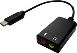 Value 12.99.3213 Kabeladapter USB Type C 2 x 3.5 Schwarz (12.99.3213)