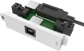 Vision TechConnect 3 USB-b module with active booster circuit - Modulares Faceplate-Snap-In - USB-Typ B