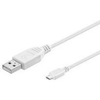 Wentronic USB 2.0 A/micro-B 5m - USB A - Micro-USB B - Männlich/männlich - Kupfer - Weiß (96195)