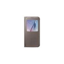Samsung S View EF-CG920P - Flip-Hülle für Mobiltelefon - Gold - für Galaxy S6