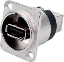 Neutrik - USB-Adapter - USB (W) bis USB Typ B (W) - USB 2.0 - Nickel