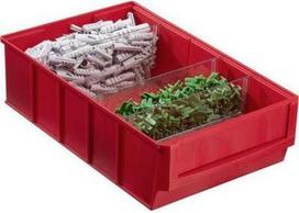 Allit Lagersichtbox ProfiPlus ShelfBox 300B Rot Rot (L x B x H) 185 x 300 x 81 mm (456531)