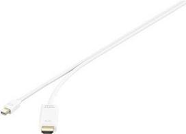 Renkforce RF-4660902 Videokabel-Adapter 1,8 m Mini DisplayPort HDMI Weiß (RF-4660902)