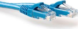 ACT Blue 7 meter U/UTP CAT6 patch cable snagless with RJ45 connectors. Cat6 u/utp snagless bu 7.00m (IS8607)