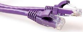 ACT Purple 2 meter U/UTP CAT6 patch cable snagless with RJ45 connectors. Cat6 u/utp snagless pl 2.00m (IS1702)