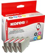 Kores Multi-Pack Tinte G1743KIT ersetzt hp 934XL / 935XL je 1 x schwarz (45 ml), cyan, magenta, gelb (je 12 ml) - 1 Stück (G1743KIT)