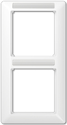 JUNG AS 582 BF INA WW. Produktfarbe: Weiß, Markenkompatibilität: JUNG, Material: Thermoplast. Breite: 80,5 mm, Höhe: 151,5 mm (AS582BFINAWW)