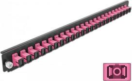 DeLOCK - Rack-Montageblech für Glasfaser-Spleißbox - Vorderseite - SC MM X 24 - violett - 1U - 48,3 cm (19) (43355)