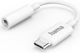 Hama Aux-Adapter USB-C - 3,5-mm-Klinke-Buchse, Weiß (00201524)