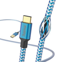 Hama Reflective USB Kabel 1,5 m USB 2.0 USB A USB C Blau (00201558)