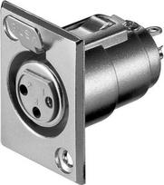 Goobay XLR 187-3 Drahtverbinder XLR FM Edelstahl (11221)