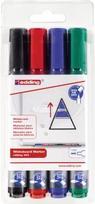 Edding 653 Permanent-Marker Meißel/feine Spitze Schwarz - Blau - Grün - Rot 4 Stück(e) (4-363-4)