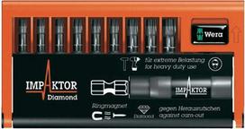 Wera Bit-Check 10 TX Impaktor 1 - Schraubendreherbit und Bit-Halterset - 10 Stücke - torx - T20, T25, T30, T40 (05057688001)