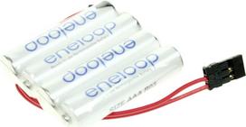 Panasonic Akkupack 4 Micro (AAA) Kabel, Stecker NiMH eneloop Reihe F1x4 4.8 V 750 mAh (124004)