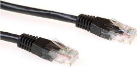 ewent ECON-Line - Patch-Kabel - RJ-45 (M) bis RJ-45 (M) - 1 m - UTP - CAT 6 - Schwarz, RAL 9011 (IM8901)