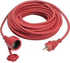 as - Schwabe 60271 Strom Verlängerungskabel Rot 10 m (60271)