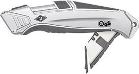 WEDO CERA-Safeline Safety-Cutter ALU, Klinge: 19 mm leichtes Aluminium-Gehäuse, gummierte Griffzone, federbe - 1 Stück (79 825)