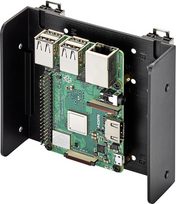 Renkforce DIN-Rail-Halterung Passend für: Raspberry Pi, Arduino, Banana Pi zur Hutschienenmontage Schwarz (RF-3795456)