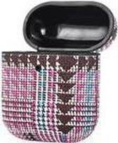 TERRATEC Air Box - Tasche für Kopfhöhrer - Polycarbonat - Tartan Pink - für Apple AirPods (1. Generation, 2. Generation)