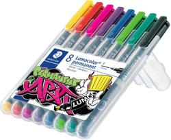 STAEDTLER Folienstift Lumocolor 318 WP8-1 F perm 8 St./Pack. (318 WP8-1)