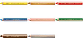 STAEDTLER Hexagonal-Buntstift Noris junior, pfirsich Der ideale erste Kinderbuntstift! 7,60cm (3) 1: Bunt-, Wachsmal - 1 Stück (140-43)