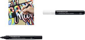 STAEDTLER Lumocolor Acrylmarker paint marker, weiß Strichstärke: ca. 2,4 mm, Rundspitze, permanente, - 1 Stück (349-0)