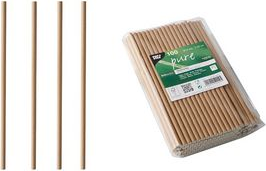 PAPSTAR Papier-Trinkhalm pure, 200 mm, braun aus Papier, Länge: 200 mm, Durchmesser: 6 mm, nachhaltig - 1 Stück (88224)