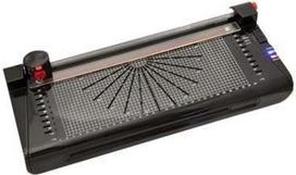 OLYMPIA A 245 Combo Laminator schwarz-silber fuer A4 Stauloesehebel 3-5min Aufwaermzeit 380mm pro min 0,08-0,125mm Foliendicke (3118)
