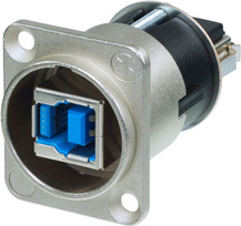 Neutrik NAUSB3 USB 3.0 Type A USB 3.0 Type B Schwarz - Metallisch Kabelschnittstellen-/adapter (NAUSB3)