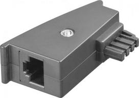 Goobay TAE Adapter, TAE-F-Stecker > RJ45-Buchse (8P2C), Grau (45736)