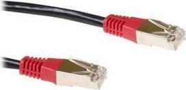 ACT Black 5 meter LSZH F/UTP CAT5E patch cable cross with RJ45 connectors. C5e f/utp lszh cross bk 5.00m (IB5105)