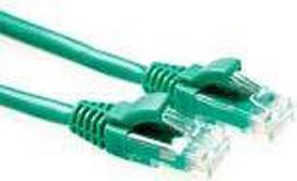 ACT Green 7 meter U/UTP CAT6 patch cable component level with RJ45 connectors. Cat6 u/utp component gn 7.00m (IK8707)